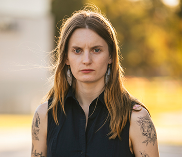 Harley McDonald-Eckersall - Strategy & Campaigns Director at Farm Transparency Project. Photo by Kate Luke Photography. Harley McDonald-Eckersall - Strategy & Campaigns Director at Farm Transparency Project. Photo by Kate Luke Photography.