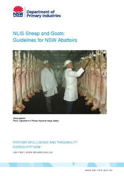 NLIS Sheep and Goats: Guidelines for NSW Abattoirs