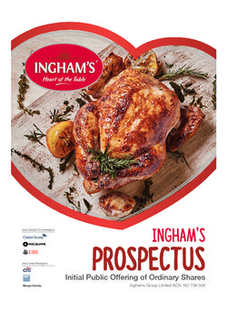 Inghams Prospectus - Initial Public Offering of Ordinary Shares