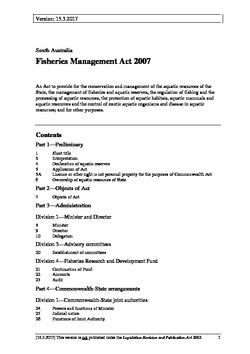 South Australia Fisheries Management Act 2007