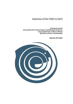 Evolution of FRDC until 2015