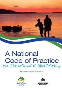 National Code of Practice for Recreational and Sport Fishing