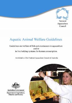Aquatic Animal Welfare Guidelines Australia