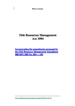 Fish Resources Management Act 1994 WA