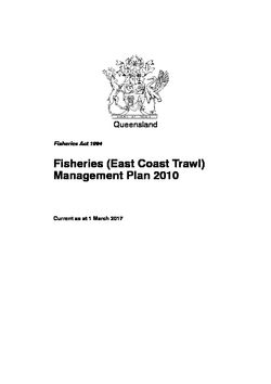 QLD Fisheries - East Coast Trawl - Management Plan 2010