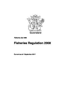 QLD Fisheries Regulation 2008