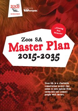 Zoos SA Master Plan 2015-2035
