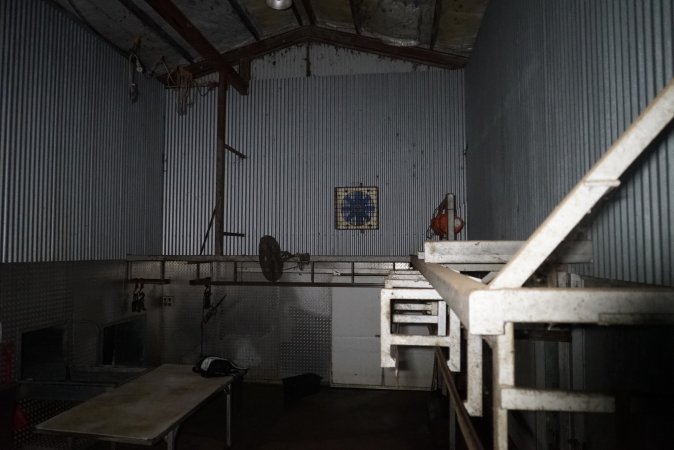 Inside killroom at knackery