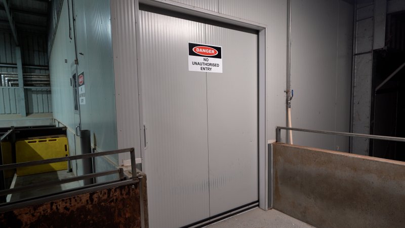 Door into facility