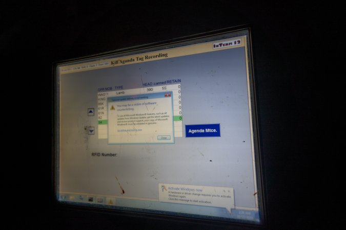 Computer with counterfeit Windows software