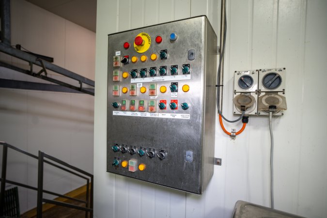 Electric Switchboard in Processing Area Of Slaughterhouse