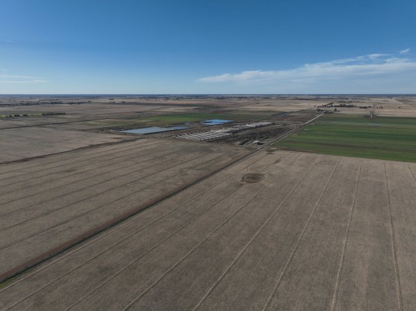 Drone flyover of piggery