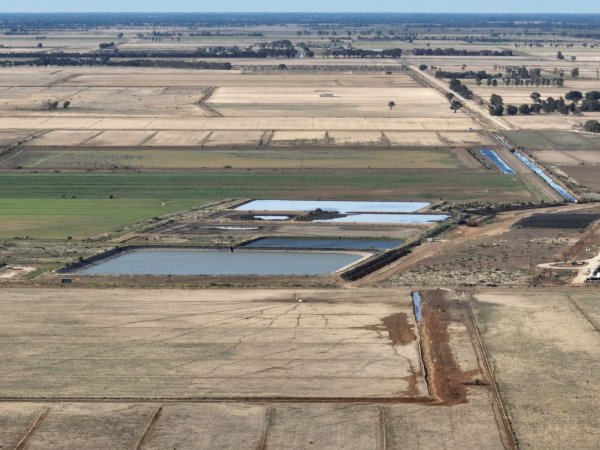 Drone flyover of piggery