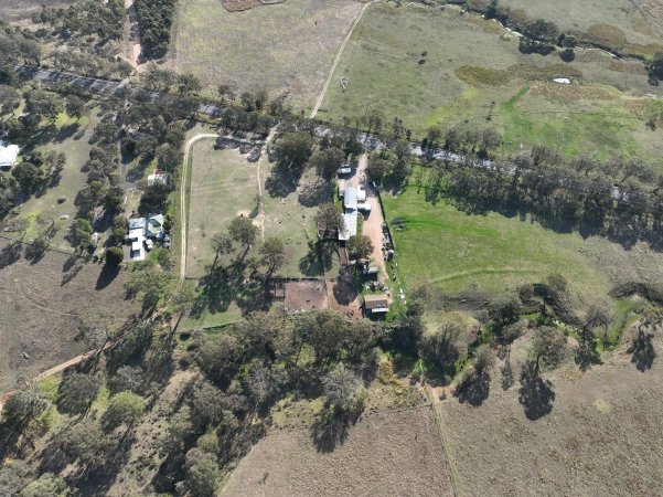 Drone flyover of slaughterhouse