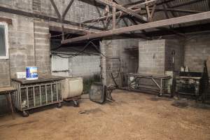 Empty slaughter room - After closure of farm - Captured at Wally's Piggery, Jeir NSW Australia.