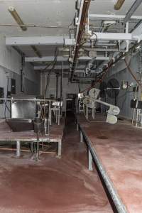 Processing room - CA Sinclair slaughterhouse at Benalla VIC - Captured at Benalla Abattoir, Benalla VIC Australia.