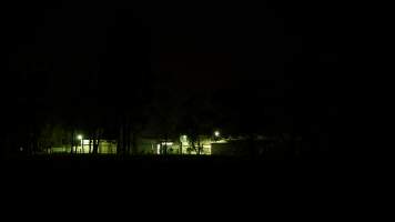 Abattoir outside at night - CA Sinclair slaughterhouse at Benalla VIC - Captured at Benalla Abattoir, Benalla VIC Australia.