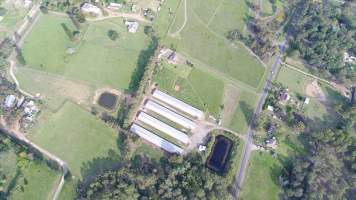 Aerial drone photo - Captured at Unknown broiler farm, Rouse Hill NSW Australia.