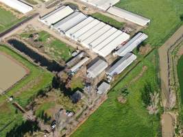 Drone flyover - Captured at Girgarre Piggery, Girgarre VIC Australia.