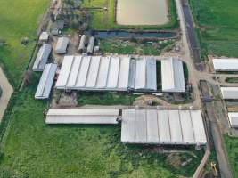 Drone flyover - Captured at Girgarre Piggery, Girgarre VIC Australia.