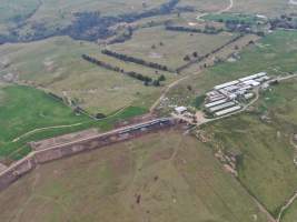 Drone flyover - Wally's feedlot next to his now-defunct piggery - Captured at Wally's Feedlot, Jeir NSW Australia.