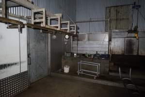 Inside killroom at knackery - Captured at Highland Pet Food, Guyra NSW Australia.