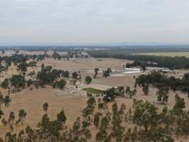 Aerial view - From drone - Captured at Nagambie Breeder, Bailieston VIC Australia.