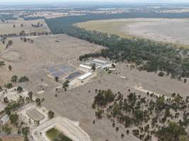 Aerial view - From drone - Captured at Nagambie Breeder, Bailieston VIC Australia.