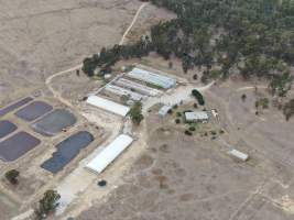 Aerial view - From drone - Captured at Nagambie Breeder, Bailieston VIC Australia.