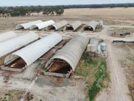 Aerial view - From drone - Captured at Reedy Lake Grower, Whroo VIC Australia.