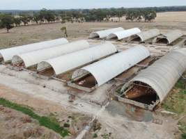 Aerial view - From drone - Captured at Reedy Lake Grower, Whroo VIC Australia.