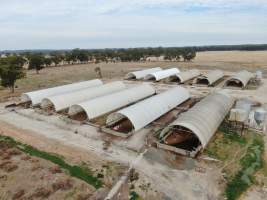 Aerial view - From drone - Captured at Reedy Lake Grower, Whroo VIC Australia.