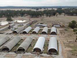 Aerial view - From drone - Captured at Reedy Lake Grower, Whroo VIC Australia.