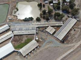 Aerial view - From drone - Captured at Midland Bacon, Carag Carag VIC Australia.
