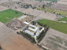 Aerial view - From drone - Captured at Markanda Piggery, Wyuna East VIC Australia.