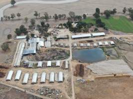 Aerial view - From drone - Captured at Dc & S Miles Pty Ltd, Kotupna VIC Australia.