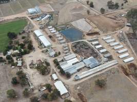 Aerial view - From drone - Captured at Dc & S Miles Pty Ltd, Kotupna VIC Australia.