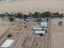 Aerial view - From drone - Captured at Unknown piggery, Tongala VIC Australia.