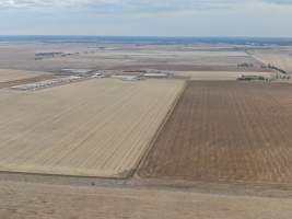 Aerial view - From drone - Captured at Southern Banks Piggery, Torrumbarry VIC Australia.