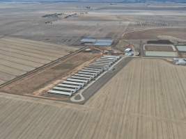 Aerial view - From drone - Captured at Southern Banks Piggery, Torrumbarry VIC Australia.