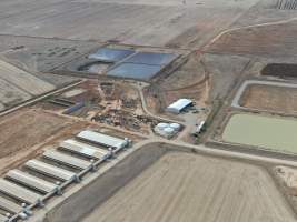 Aerial view - From drone - Captured at Southern Banks Piggery, Torrumbarry VIC Australia.