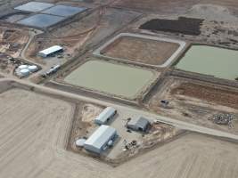 Aerial view - From drone - Captured at Southern Banks Piggery, Torrumbarry VIC Australia.