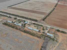 Aerial view - From drone - Captured at Unknown piggery, Patho VIC Australia.