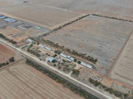 Aerial view - From drone - Captured at Unknown piggery, Patho VIC Australia.