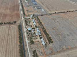 Aerial view - From drone - Captured at Unknown piggery, Patho VIC Australia.