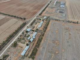 Aerial view - From drone - Captured at Unknown piggery, Patho VIC Australia.