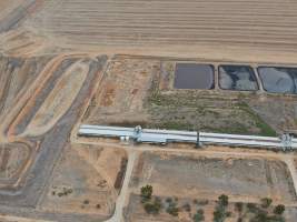 Aerial view - From drone - Captured at Unknown piggery, Patho VIC Australia.