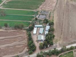 Aerial view - From drone - Captured at Unknown piggery, Gunbower VIC Australia.