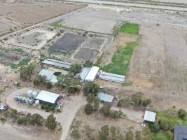 Aerial view - From drone - Captured at Unknown piggery, Leitchville VIC Australia.