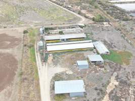 Aerial view - From drone - Captured at Unknown piggery, Leitchville VIC Australia.